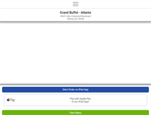 Tablet Screenshot of grandbuffetatlanta.com